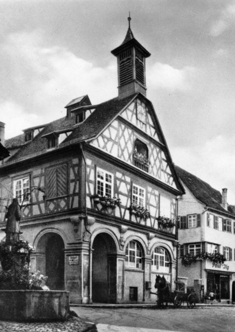 Altes Rathaus verm. 1930er Jahre; Foto: Archiv Heimatverein